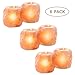 MAYMII·HOME Heavy Duty 6 Pack Large (Approx 2.5lb Each) Natural Himalayan Salt Candle Holder Holders, Hand Carved Himalayan Pink Crystal Rock Tea Light Tealight Candle Holder Himalayan Salt Lamp