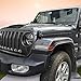 RT-TCZ Original JL Hood Latches Hood Lock Catch Latches Kit for Jeep Wrangler JK JL 2007-2018 (Black)