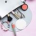 LivingTek Portable Charger Makeup Mirror Powerbank | Featuring a Compact Makeup Mirror with LED Lights and Functional High-Speed 3000mAh Charger | Magnified Reflections for Precise Makeup Application