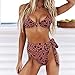 Women High Cut Bikini Set – Ladies Sexy Leopard Print Padded Two Piece Swimsuit – Tie Waist Beachwearthumb 1