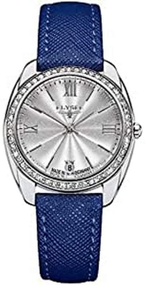 Elysee Unisex Adult Analogue Quartz Watch with Leather Strap 28600BLUE