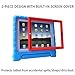 HDE Case for iPad 2 3 4 Kids Shockproof Bumper Hard Cover Handle Stand with Built in Screen Protector for Apple iPad 2nd 3rd 4th Generation (Blue Red)