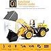 DOUBLE  E RC Front Loader 8 Channel Full Functional RC Bulldozer Truck Electric Remote Control Tractor with Lights & Sounds