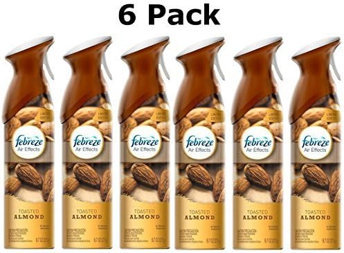 Febreze Air Effects Limited Edition Scent, Toasted Almond 9.7 Oz (6)