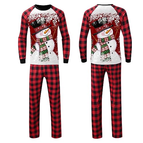 Kingspinner Family Matching Christmas Pajamas 2023 Trendy Matching Family Christmas Pajamas Sets Xmas Family Pjs Sleepwear