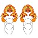 Geefuun 6PCS Thanksgiving Turkey Headband Decorations - Party Head Boppers Accessories