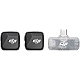 DJI Mic Mini (2 TX + 1 Mobile RX), Wireless Microphone for iPhone/Android, Plug and Play, Compact & Lightweight, Cross-Model 