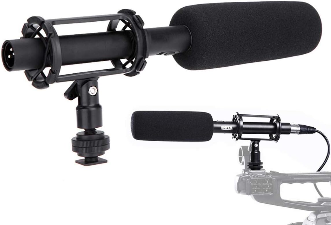 Microphones with Foam Windscreen & Shock Mount for DSLR Camera Sony A9