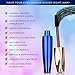 Primal Soapworks 4D Silk Fiber Lash Mascara blue, Fiber Lash Mascara Waterproof, Thicker, Voluminous Eyelashes, Dramatic Extension, Smudge-proof, Natural Fiber Mascara, Long-lasting