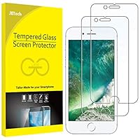 JETech Screen Protector for Apple iPhone 8 Plus and iPhone 7 Plus, 5.5-Inch, Case Friendly, Tempered Glass Film, 2-Pack