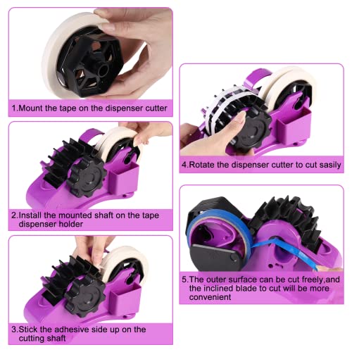 MultiRoll Cut Heat Tape Dispenser with 6pcs Tapes, Semi Automatic