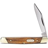 Buck Knives 379 Solo Single-Blade Pocket Knife, 0.9 oz | 2-1/4" Modified Clip 420J2 Steel Blade, Inlay Handle with Nickel Silver Bolsters, Lightweight EDC Folding Knife