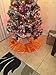 ShinyBeauty 48-Inch Embroidery Sequin Christmas Tree Skirt, Orange Tree Skirts