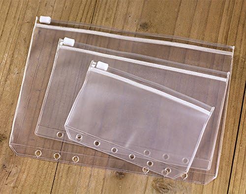 20 pcs Translucent Plastic A5 Size Ziplock Envelope Case Bill Pouch