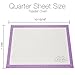 BakeitFun Non-Stick Silicone Baking Mat with Ruler, Quarter Sheet 8 x 11-Inch