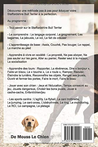 Amazon Fr L Education Du Staffordshire Bull Terrier Toutes Les Astuces Pour Un Staffordshire Bull Terrier Bien Eduque Le Chien Mouss Livres