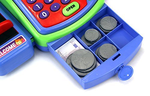 Pretend Play Electronic Cash Register Toy Realistic Actions and Sounds - Thumbnail 3