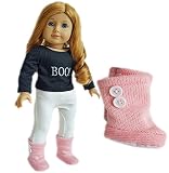 My Brittany's Pink Button Boots For American Girl Dolls, Bitty Twins and Bitty Baby