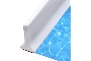 SLEQUIPO Collapsible Shower Water Guard Water Splash Guard Water Dam Barrier Shower Threshold for Shower Stall, Stay Dry Retainer for Wet and Dry Separation for Bathroom (48") …