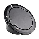 Aluminum ABS Fuel Filler Door Neck Cover Gas Tank Cap For 2007-2017 Jeep Wrangler JK Rubicon Sahara & Unlimited 2 4 Door