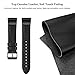 SWEES Leather Bands Compatible with Fitbit Charge 2, Genuine Leather Replacement Large (6.4