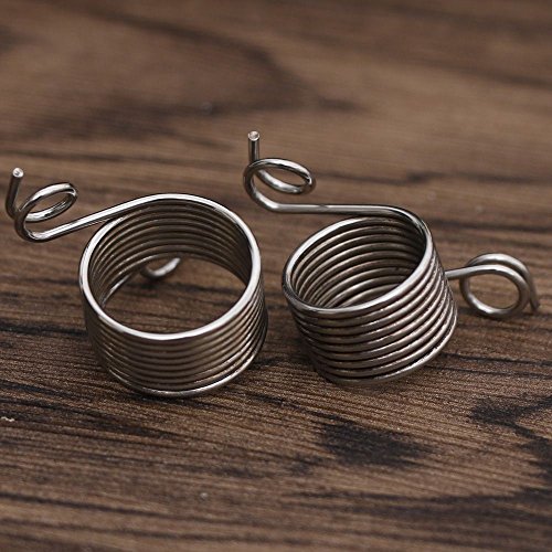 image for gootrades 2 Size Metal Yarn Guide Knitting Thimble for Knitting Crafts