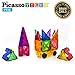 PicassoTiles Building Blocks Inspirational Kit 3D Building Construction Toys Clear Magnetic Stacking Set STEM Playboards Magnet Felt Tiles Novelty Games, Creativity Beyond Imagination