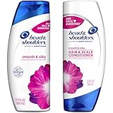 Head &amp; Shoulders Smooth &amp; Silky Dandruff Shampoo and Conditioner Bundle Pack