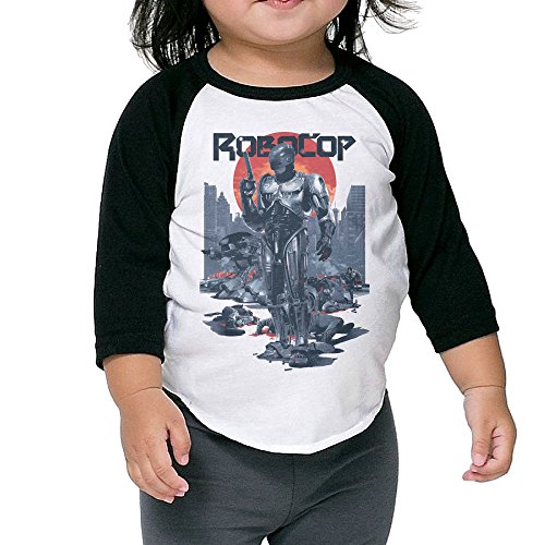 RoboCop Cyberpunk Television Series Cute Kids Unisex 3/4 Sleeve Raglan Shirts