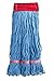 Supply Guru Commercial Mop Head, X-Large, Universal Headband, Blended Yarn, with Nylon Scrubbing Pad, 32 Ounce, 4-Ply, Blue. (M)