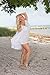LA LEELA Women's Beachwear Summer Beach Dress Plus Size Casual Bathing Suit Cover-up for Women 2X-3X White, Solid