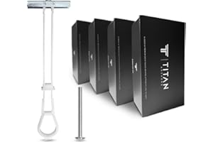 TITAN ANCHORS 40-Pack 1/4"-20 Heavy Duty Quick Toggle Anchors with Bolts Set | for Drywall, Metal Studs, and Concrete Block | Holds 260+ Lbs. | 40 Toggles + 40 Bolts