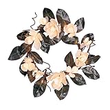 Bethlehem Lighting Pre-Decorated 24-Inch Magnolia Flower Wreath Pre-Lit with 35 Clear Lights