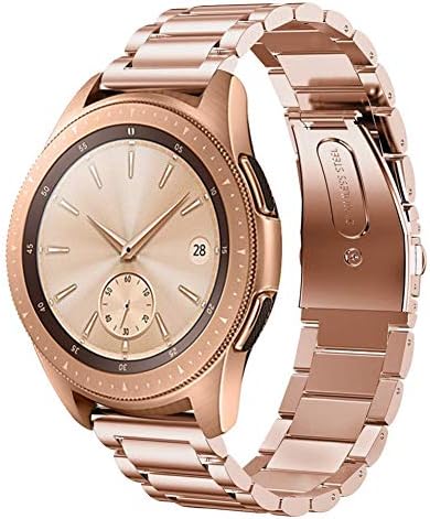 Minfex Compatible with Samsung Galaxy Watch Bands 42mm/46mm, 20mm/22mm Stainless Steel Replacement Band Active 2 Wristband for Samsung Galaxy Watch SM-R810/SM-R800