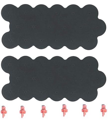 8-spoke Cloning Collars 40PCS EVA Cloning Collars - 8-Spoke Hydroponic Sponges For 2 Inch Net Pots Cloning Collars 3 Inch