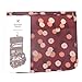 Ac.y.c Travel Jewelry Organizer Case Foldable Jewelry Roll for Journey-Rings Necklaces Earrings Bracelets Pink