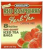 Bigelow Red Raspberry Iced Tea, 8 Count Boxes (Pack of 3)
