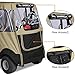 RVMasking 800D Fairway 4-Sided 2-Person Golf Cart Enclosure Custom Fit Club Car Precedent 2000-2019, Seat Cover Include