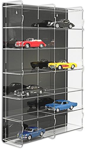 SORA 1/24 Model Car Display Case with black back-panel