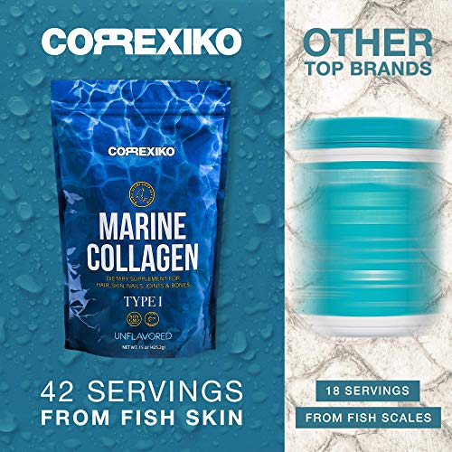 Hydrolyzed Marine Collagen Peptides Powder. Canadian WildCaught Fish