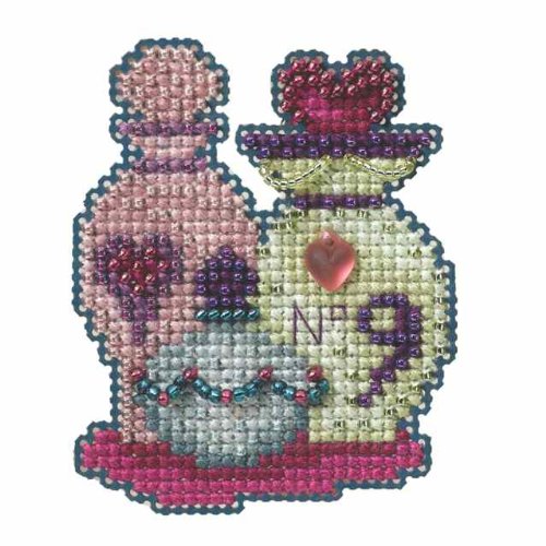 Love Potions Beaded Counted Cross Stitch Ornament Kit MH184203 Mill Hill 2014 Autumn Harvest
