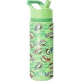 Simple Modern Kids Summit Water Bottle with Straw Lid | Teenage Mutant Ninja Turtles 18oz Stainless Steel Cup Insulated Tumbler for Boys, School | TMNT Mutant Ooze