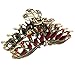 Fashion & Lifestyle Large Metal Alloy Hair Claw Jaw Clip for Women and Girls - Pretty Strong Clamp Non-Slip Barrette Hair Updo Grip Bath Accessories for Thick Hair, Red