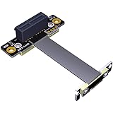 ADT-Link Dual 90Degree Right Angle PCIe 3.0 x1 to x1 Extension Cable R11SL-TL 8G/BPS High Speed PCI Express 1x Riser Card Rib