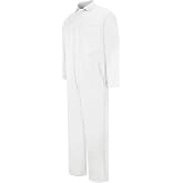 Red Kap Men's Snap Front Cotton Coverall, Oversized Fit, Long Sleeve