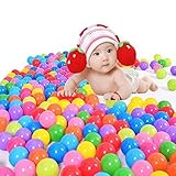 toyofmine 50/100/200/300/400/500/700/800/1000pcs Colorful Ball Ocean Balls Soft Plastic Ocean Ball Baby Kid Swim Pit Toy Ship from USA