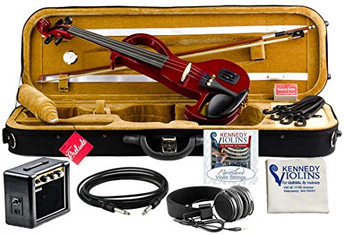 Bunnel edge electric violin outfit rock star red amp in…