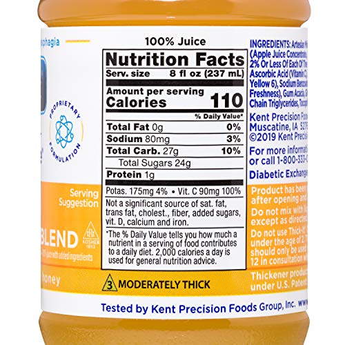 THICK-IT CLEAR ADVANTAGE THICKENED ORANGE JUICE BLEND – MODERATELY THICK/HONEY, 8 OZ BOTTLE (47882600)
