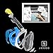 Jogoo Full Face Snorkel Mask, Seaview 180° ,Full Face and anti-fog anti-leak Design For Snorkeling ,GoPro Compatible,longer Snorkeling Tube,See More With Larger Viewing Area Than Traditional Masks.