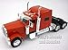 Peterbilt 389 Truck Diecast Metal 1/32 Scale Truck Model - RED